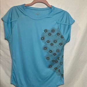 Nike Medium Women's Blue Graphic Dri Fit Top